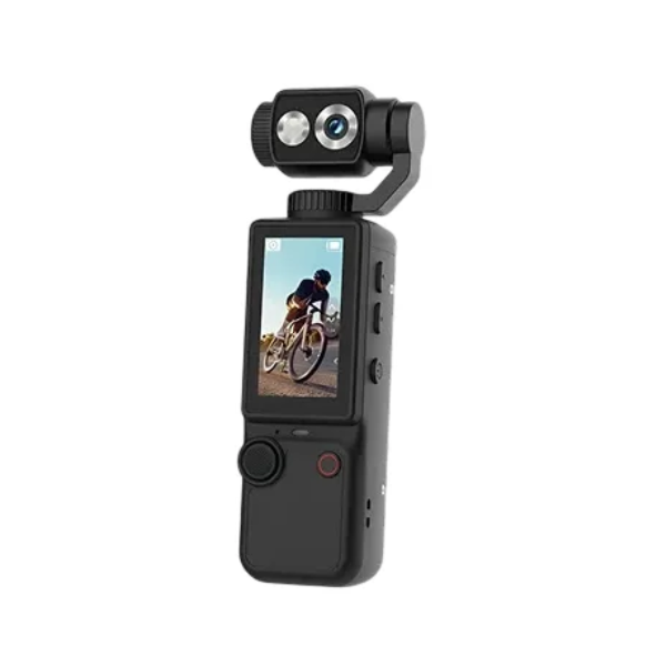 AirTab Pocket 4 Ultra HD 4K Action Camera – Adjustable Gimbal, 2.0" IPS Display, 3000mAh Battery Stabilized Camera