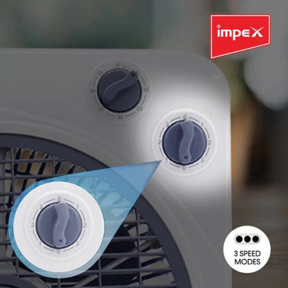 Quiet box fan for bedroom and office Impex BF 7510