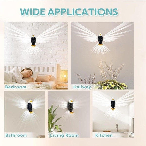 Eagle Wall Light Indoor Magnetic Projection Night Light with Remote Control