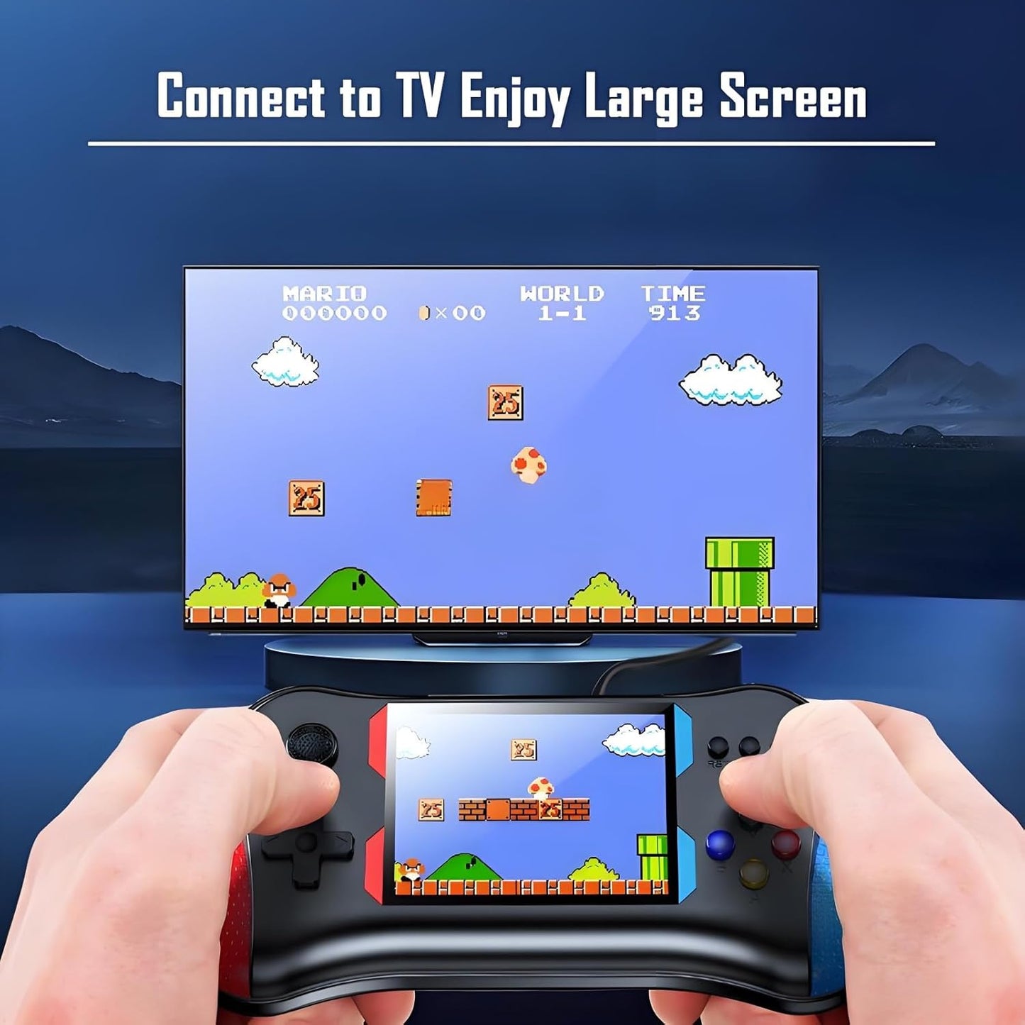SUP Retro X7M Handheld Game Console, 500 Classic Games, 3.5 Inch LCD Screen