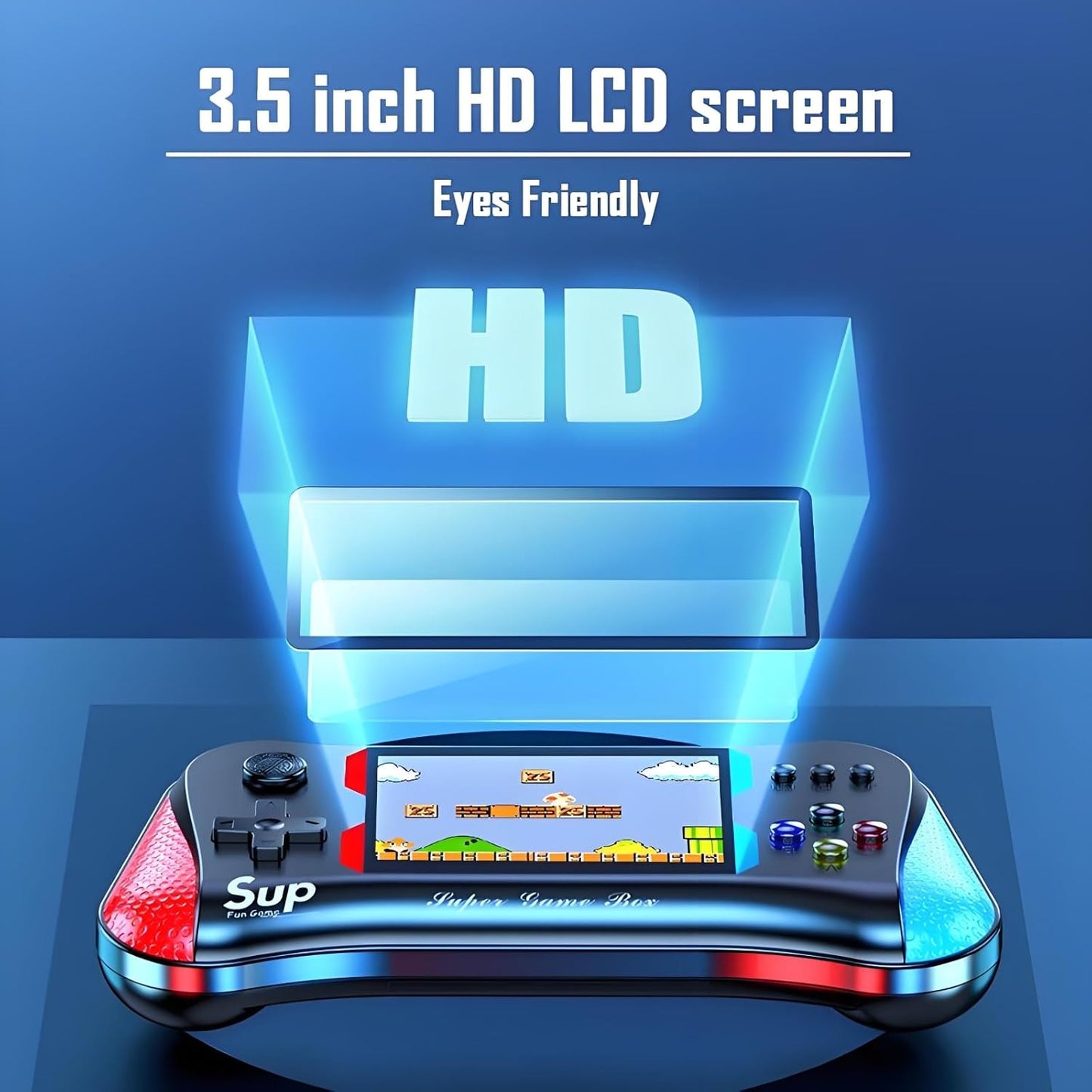 SUP Retro X7M Handheld Game Console, 500 Classic Games, 3.5 Inch LCD Screen