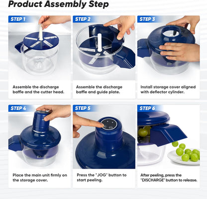 Portable Rechargeable Skin Remover for Cherry Tomatoes & Small Fruits Peeler