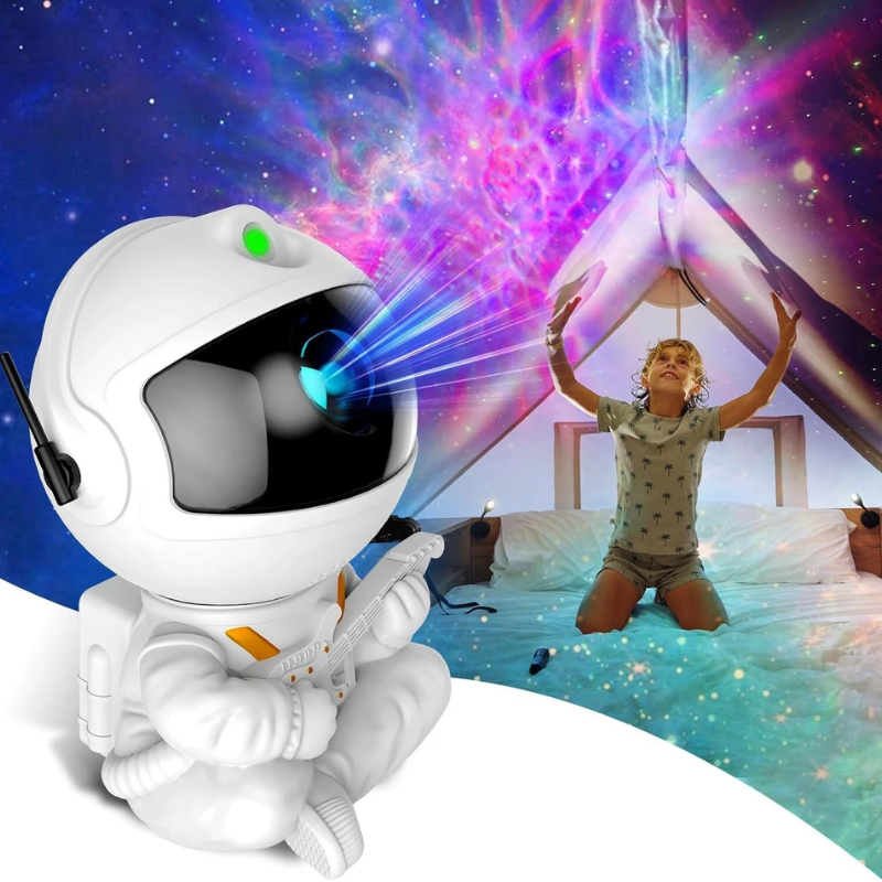 Astronaut Galaxy Star Projector Night Light | Starry Sky Nebula Lamp