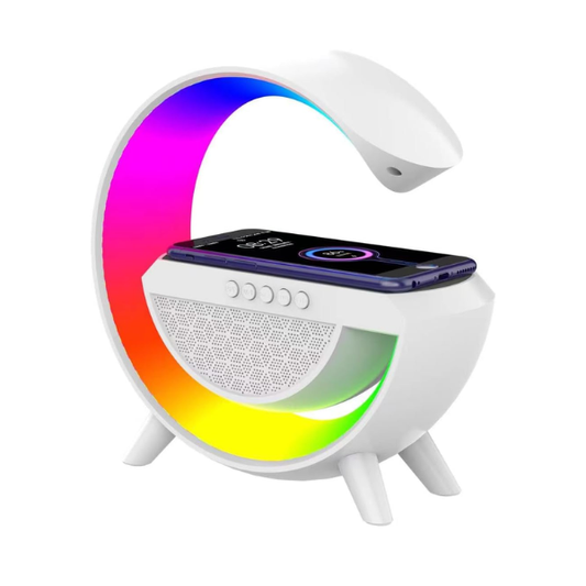 G Shape Bluetooth LED Wireless Charging Speaker with RGB Light BT2301