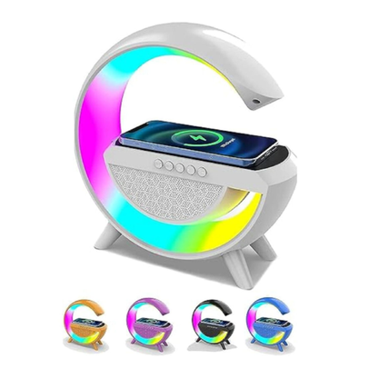 G Shape Bluetooth LED Wireless Charging Speaker with RGB Light BT2301