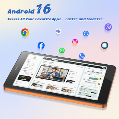 جهاز لوحي C idea CM517 Air بشاشة 7 بوصة IPS وذاكرة وصول عشوائي 8 جيجابايت وسعة تخزين 256 جيجابايت ومعالج رباعي النواة يدعم الواي فاي