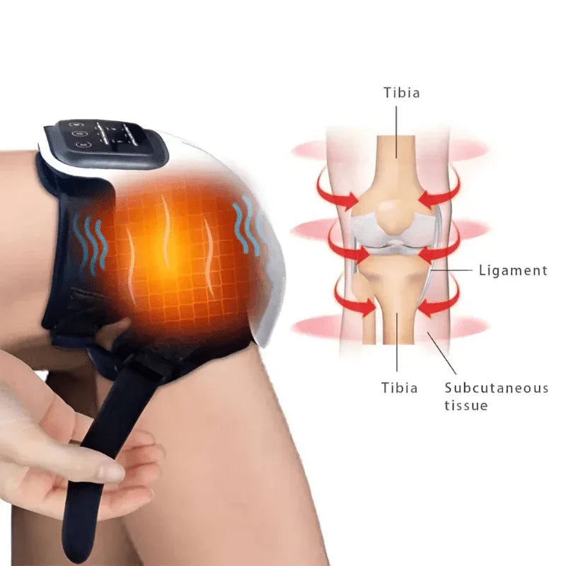 Electric Knee Massager with Heat & Vibration - Yalla Deals