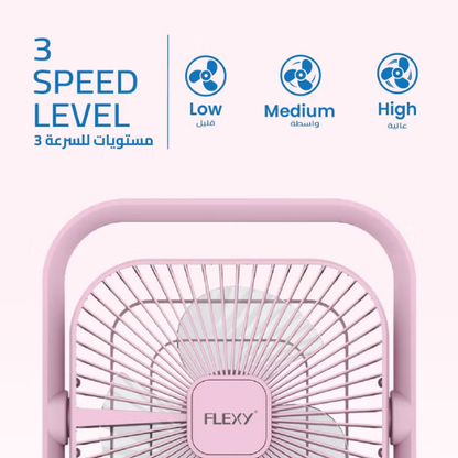 FLEXY fan in use for home office cooling