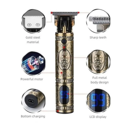 YACD Japanese Professional Rechargeable LED Hair Trimmer D-001