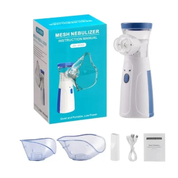 JSL-W302 Portable Mesh Nebulizer - USB Rechargeable Asthma Nebulizer