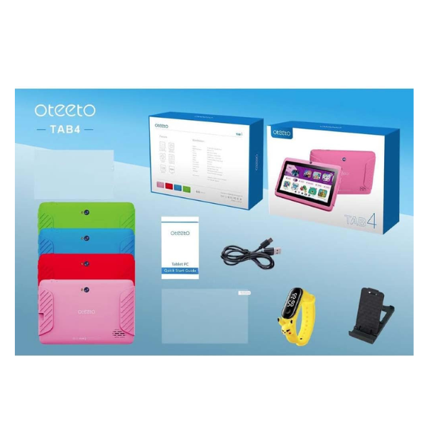 Oteeto Tab 4 Kids Tablet Wi Fi 4Gb 128Gb Blue
