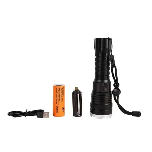 P90 Super Light Rechargeable Flashlight With 3 Lighting Modes and Water Resistant