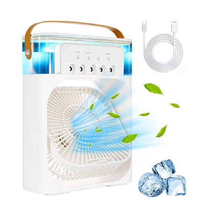 USB Rechargeable, Multi-Function Cooling Fan