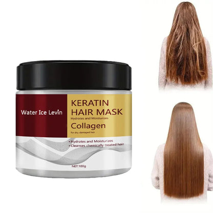 Keratin Collagen Hair Mask for Dry Hair Texture Smooth Soft Hair