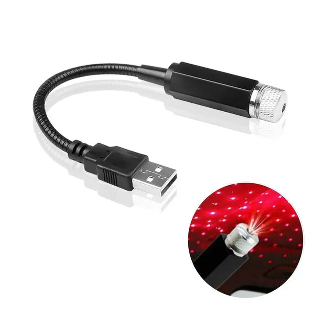 USB Powered LED Starry Sky Lamp Car Laser Star Roof Light 5V