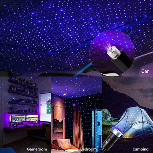 USB Powered LED Starry Sky Lamp Car Laser Star Roof Light 5V