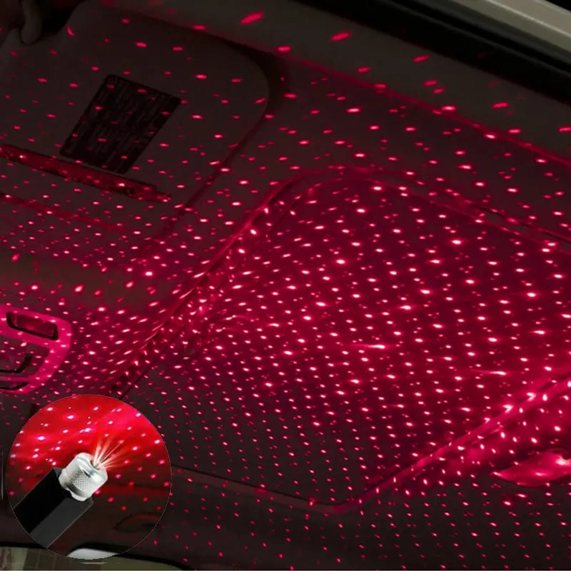 USB Powered LED Starry Sky Lamp Car Laser Star Roof Light 5V
