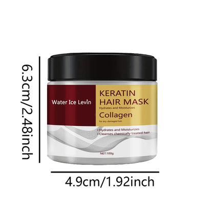Keratin Collagen Hair Mask for Dry Hair Texture Smooth Soft Hair
