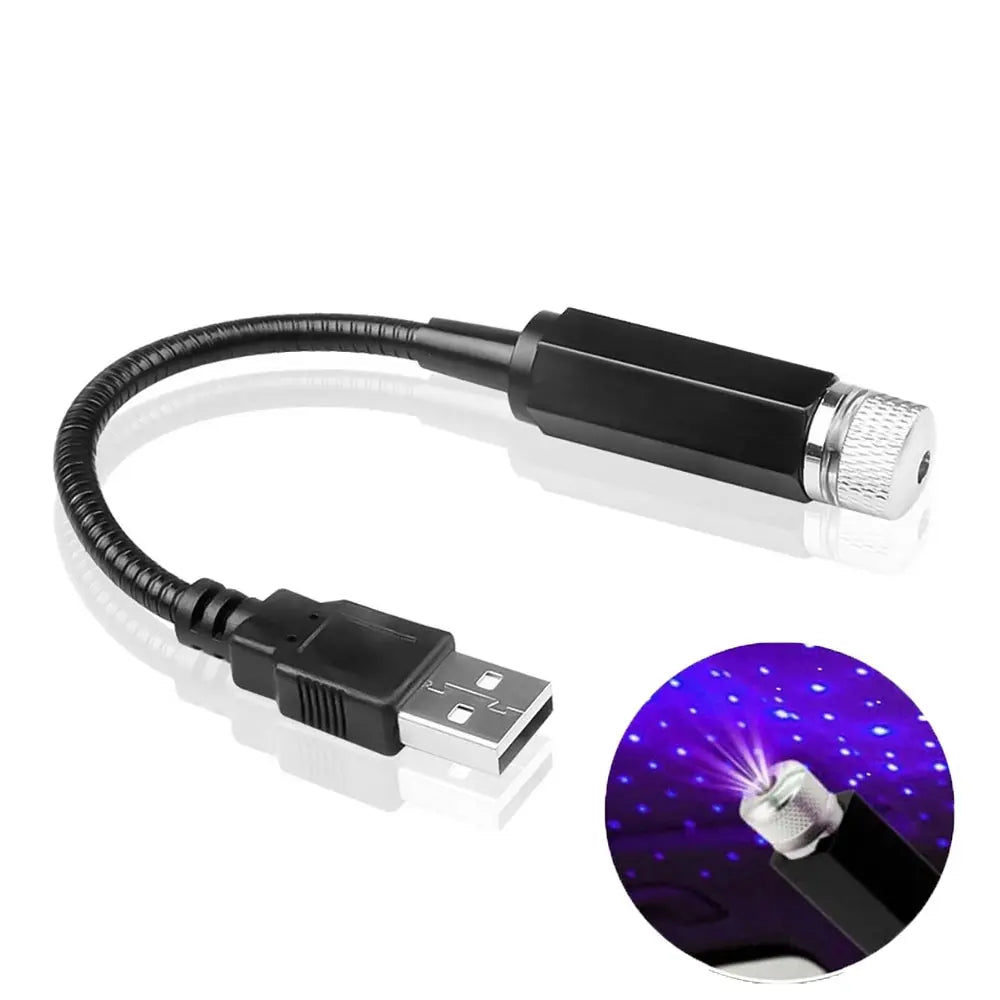 USB Powered LED Starry Sky Lamp Car Laser Star Roof Light 5V
