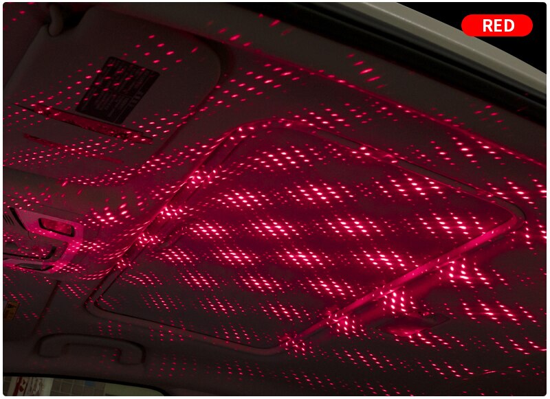 USB Powered LED Starry Sky Lamp Car Laser Star Roof Light 5V