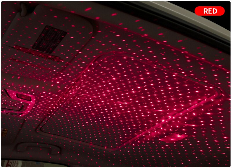 USB Powered LED Starry Sky Lamp Car Laser Star Roof Light 5V