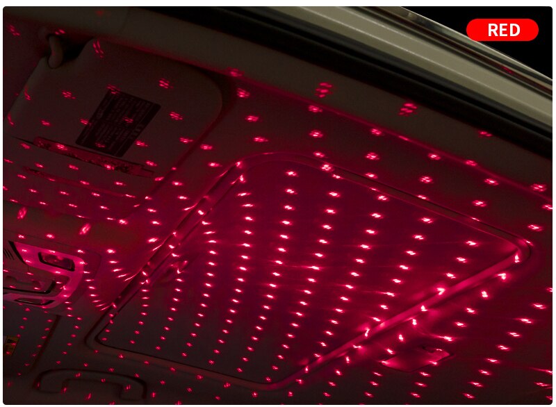 USB Powered LED Starry Sky Lamp Car Laser Star Roof Light 5V
