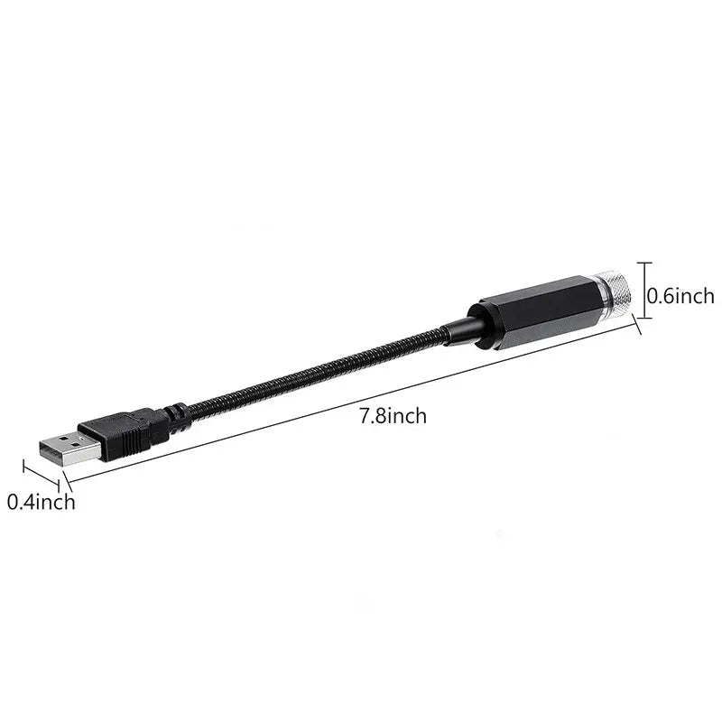 USB Powered LED Starry Sky Lamp Car Laser Star Roof Light 5V