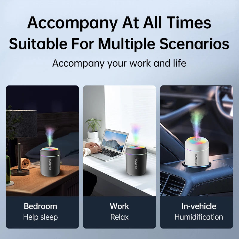 USB Electric Mini Air Humidifier Aroma Diffuser Aromatherapy Mist Maker 180 ML