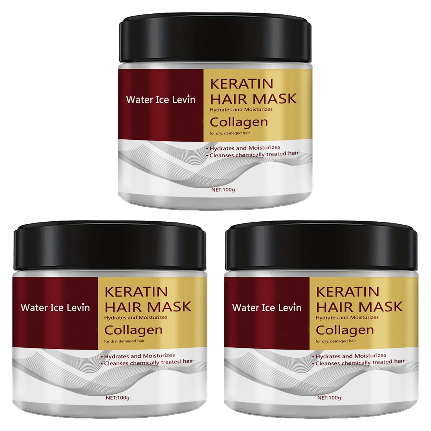 Keratin Collagen Hair Mask for Dry Hair Texture Smooth Soft Hair