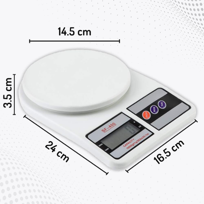 Digital Kitchen Scale & Food Weight Machine up to 10kg Capacity SF-400