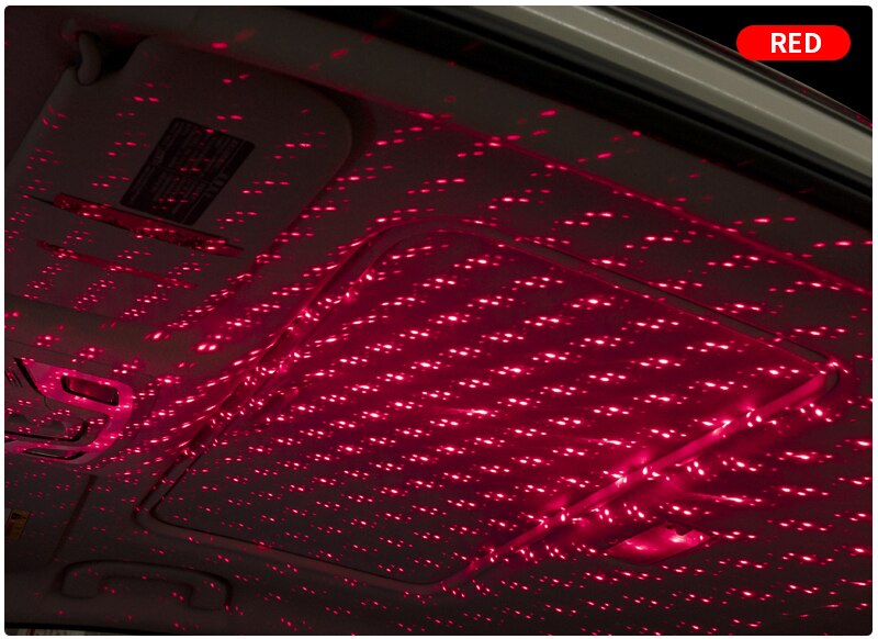 USB Powered LED Starry Sky Lamp Car Laser Star Roof Light 5V