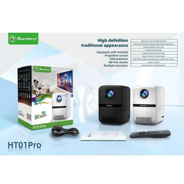 Smartbarry HT10 4K HD Projector