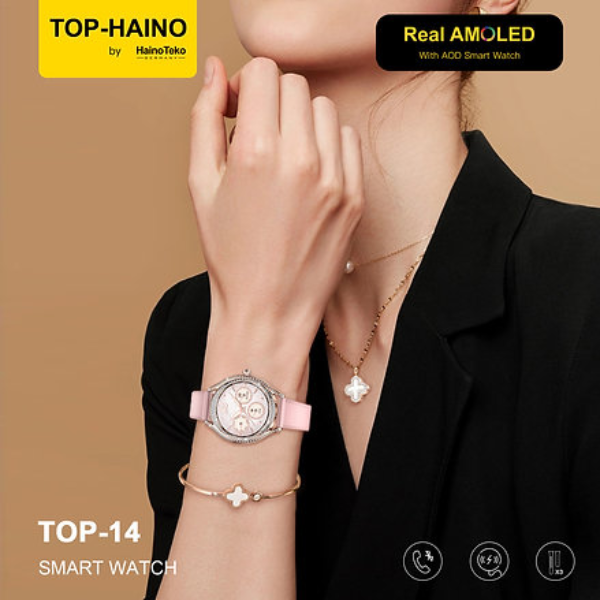 Stylish ladies smartwatch with Bluetooth calling and fitness tracking
