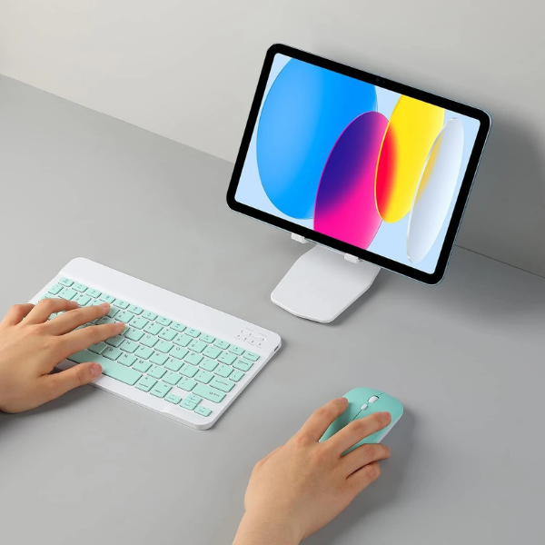 Rechargeable Wireless Keyboard and Mouse Bluetooth Combo