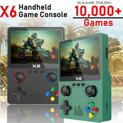 X6 Handheld Game Console, Retro Game Console Built-in 64GB