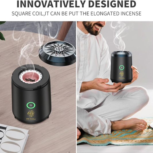 mini incense burner USB rechargeable bakhoor burner