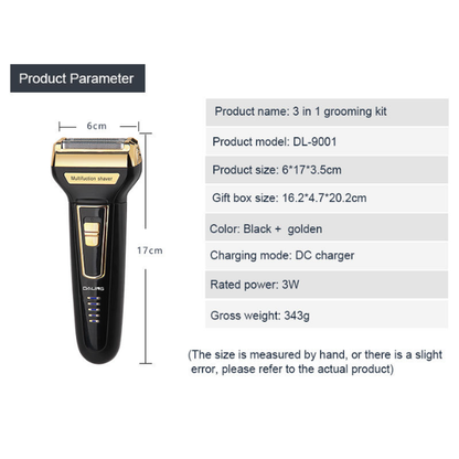 3 in 1 grooming kit men