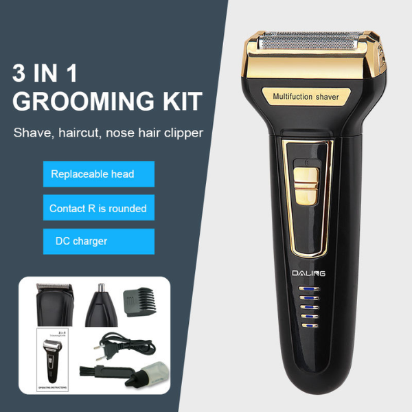 DALING DL-9001 3 in 1 grooming kit hair clipper trimmer