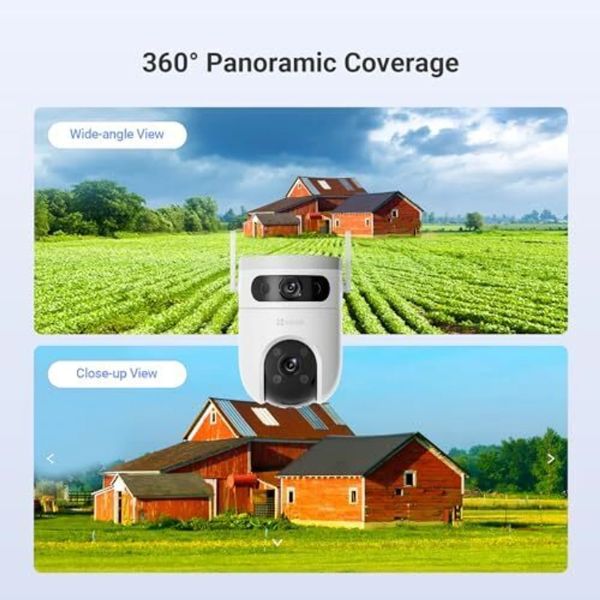 EZVIZ H9c Dual Lens 5MP 3K Pan & Tilt Smart WiFi Security Camera