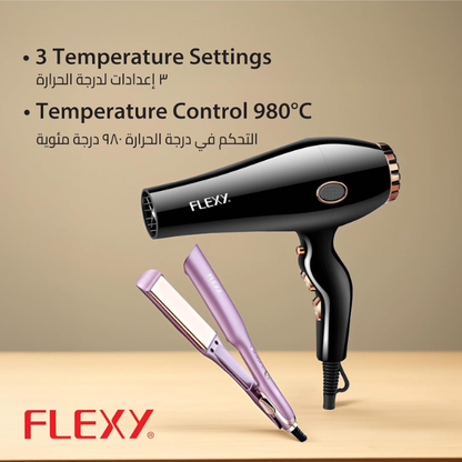 dual voltage hair styling set travel use Flexy