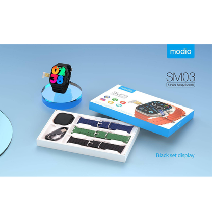 Modio smartwatch stylish design for men and women with SIM