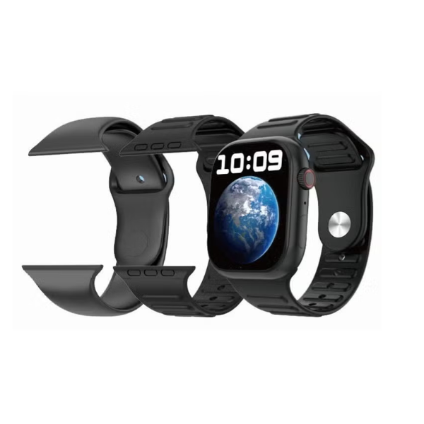 Modio smartwatch with 3 interchangeable straps stylish unisex design