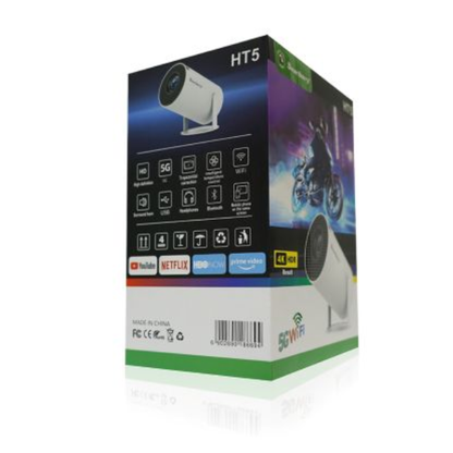 Smartberry HT5 WiFi Projector – HD Home Theater Projector with Wireless Screen Mirroring
