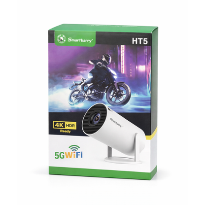 Smartberry HT5 WiFi Projector – HD Home Theater Projector with Wireless Screen Mirroring