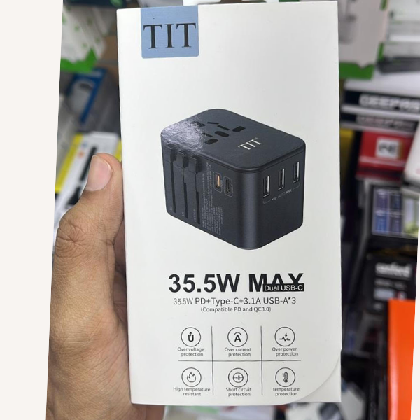 travel adapter in use charging devices
