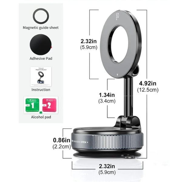 Vacuum Suction Magnetic Bracket K007